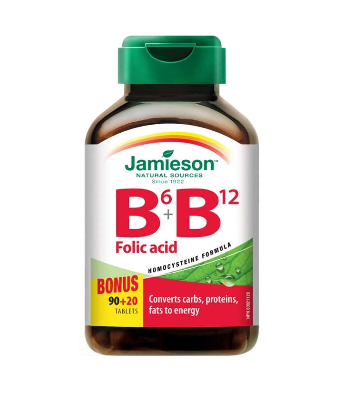 Jamieson Vitamíny B6, B12 a kyselina listová: cena a účinky