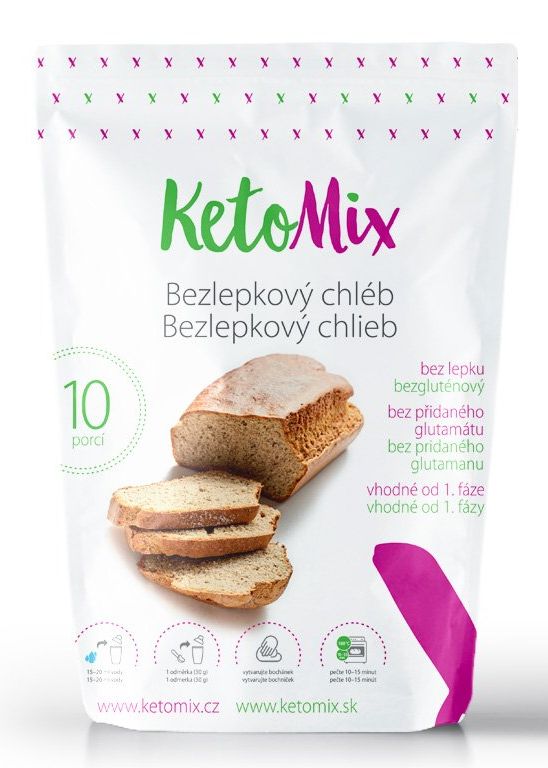 Proteínový bezlepkový chlieb KetoMix